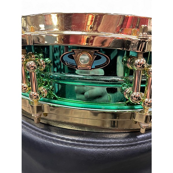 Used Ludwig 3.5X14 Carl Palmer Snare Green Drum