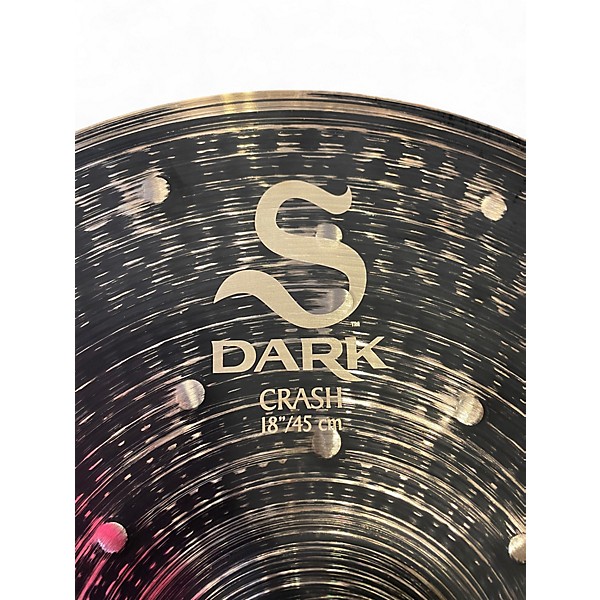 Used Zildjian 18in s dark crash Cymbal