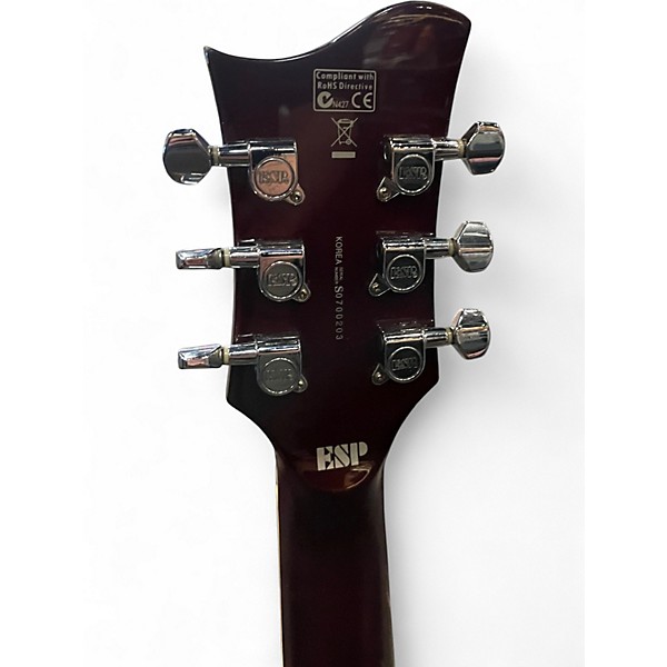 Used ESP LTD XTONE PS2 2 Tone Sunburst Hollow Body Electric Guitar