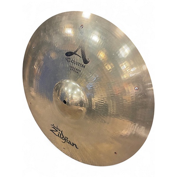 Used Zildjian 20in A CUSTOM SIZZLE RIDE Cymbal