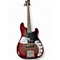 Used 2024 Fender American Ultra Precision Bass Candy Apple Red Electric Bass Guitar thumbnail