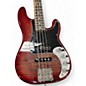 Used 2024 Fender American Ultra Precision Bass Candy Apple Red Electric Bass Guitar