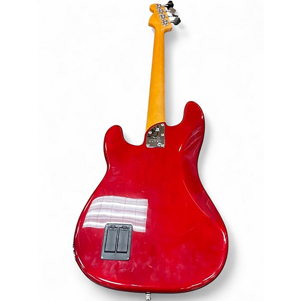 Used 2024 Fender American Ultra Precision Bass Candy Apple Red Electric Bass Guitar