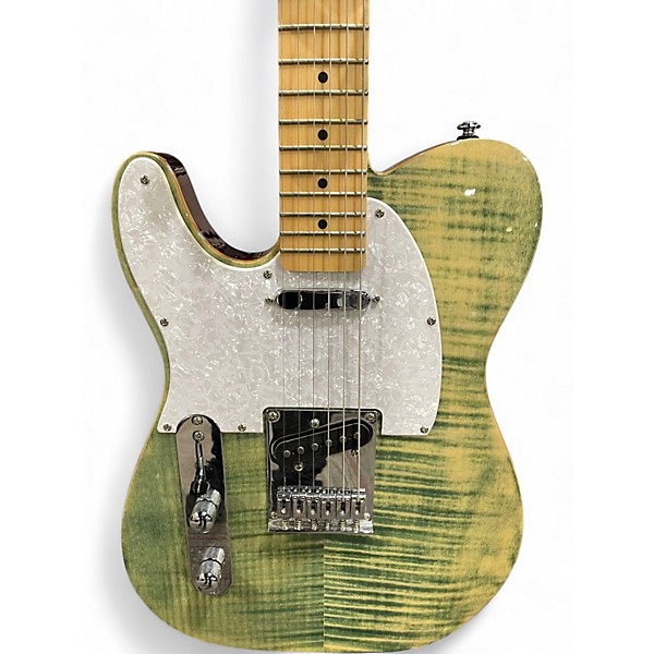 Used Michael Kelly 1953 LEFT HANDED Trans Green Solid Body Electric Guitar