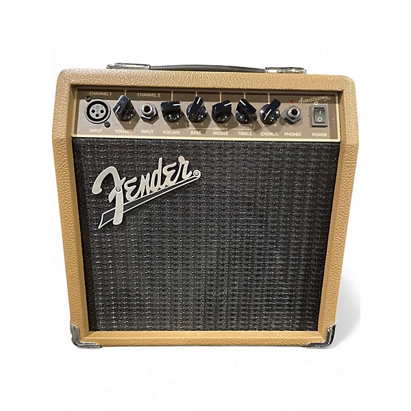 Used Fender Acoustasonic 15 Acoustic Guitar Combo Amp