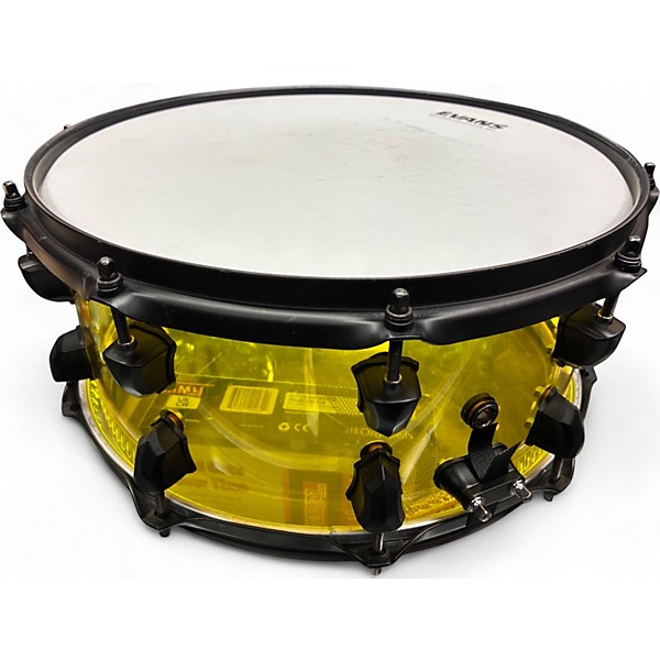 Used SJC Drums 14in JOSH DUN SIGNATURE YELLOW Drum