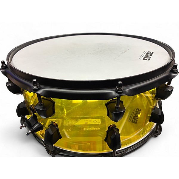 Used SJC Drums 14in JOSH DUN SIGNATURE YELLOW Drum