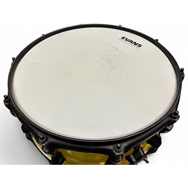 Used SJC Drums 14in JOSH DUN SIGNATURE YELLOW Drum