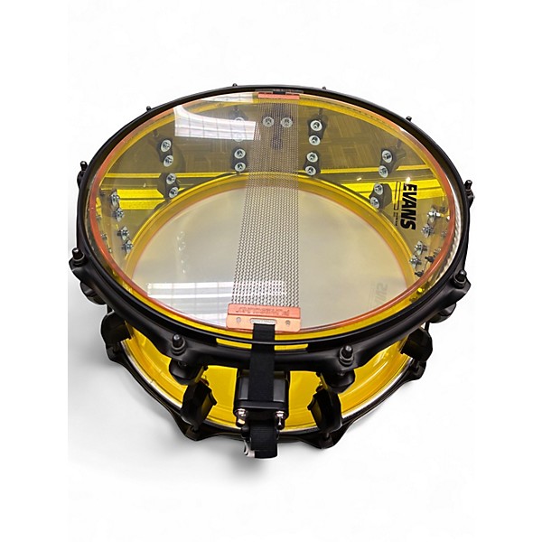 Used SJC Drums 14in JOSH DUN SIGNATURE YELLOW Drum
