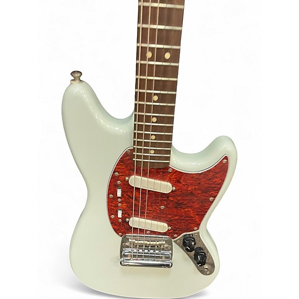 Used Squier Vintage Modified Mustang Olympic White Solid Body Electric Guitar