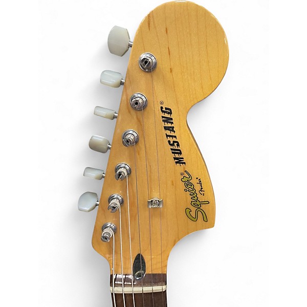 Used Squier Vintage Modified Mustang Olympic White Solid Body Electric Guitar