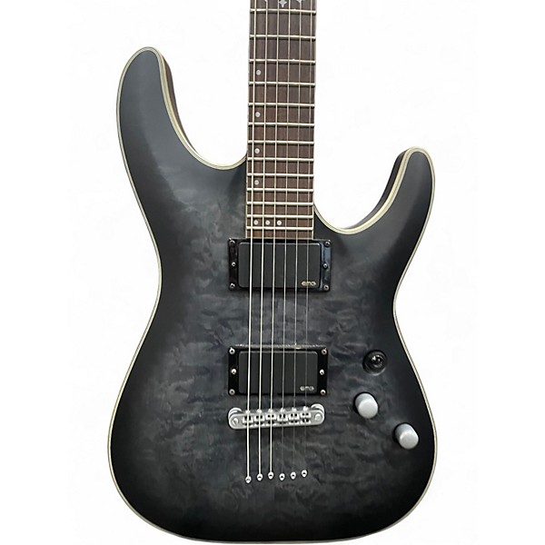 Used Schecter Guitar Research C1 Platinum GREY Solid Body Electric Guitar