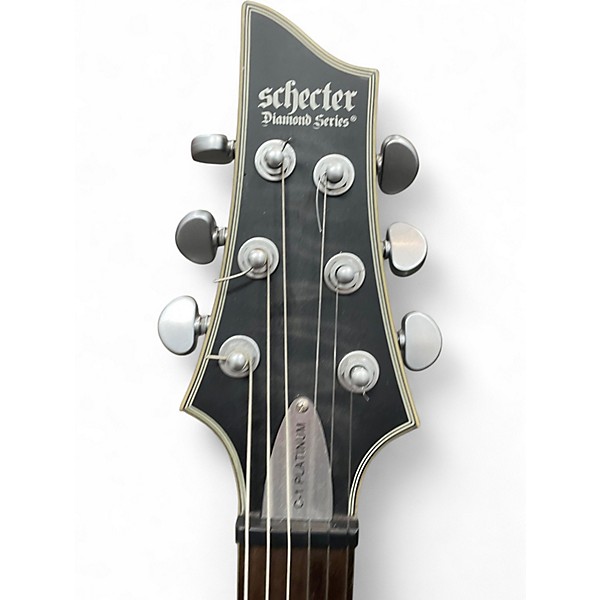 Used Schecter Guitar Research C1 Platinum GREY Solid Body Electric Guitar
