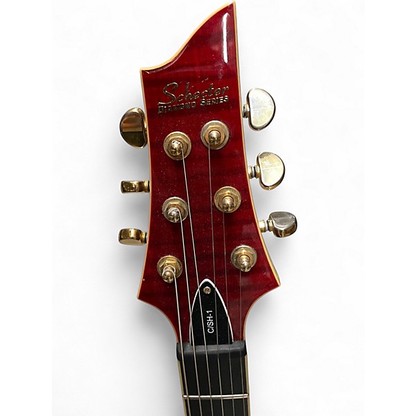 Used Schecter Guitar Research C/SH-1 Trans Red Hollow Body Electric Guitar