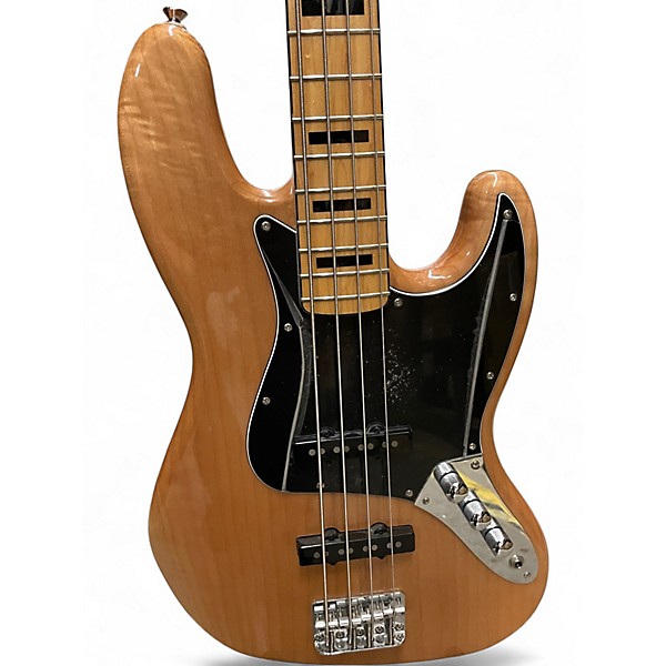 Used Squier Vintage Modified Jazz Bass Natural Electric Bass Guitar