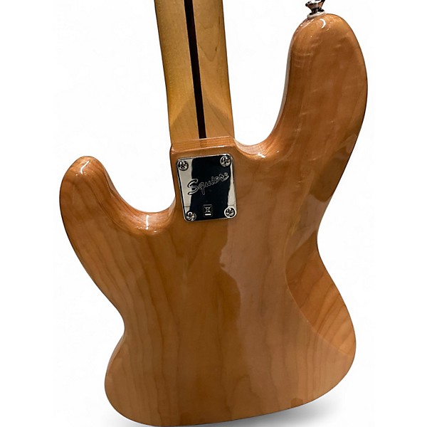 Used Squier Vintage Modified Jazz Bass Natural Electric Bass Guitar