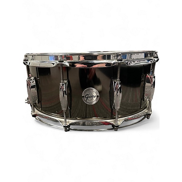 Used Gretsch Drums 6.5X14 Full Range Snare BLACK Drum