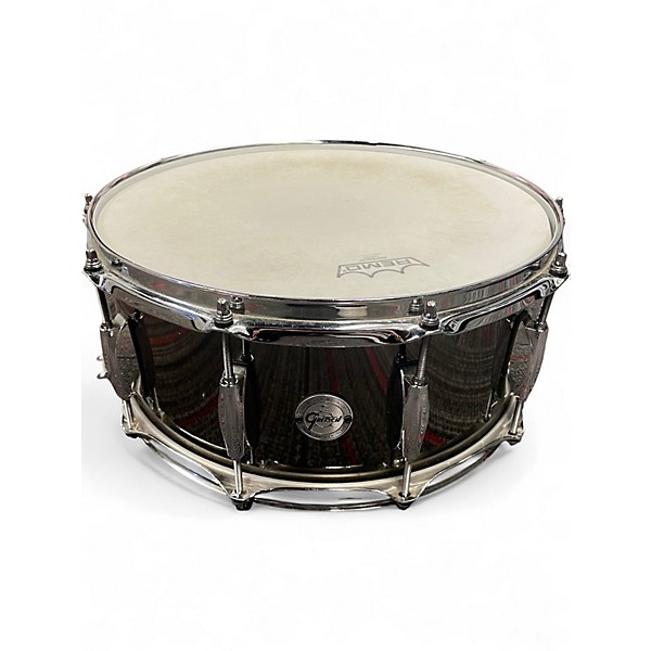 Used Gretsch Drums 6.5X14 Full Range Snare BLACK Drum