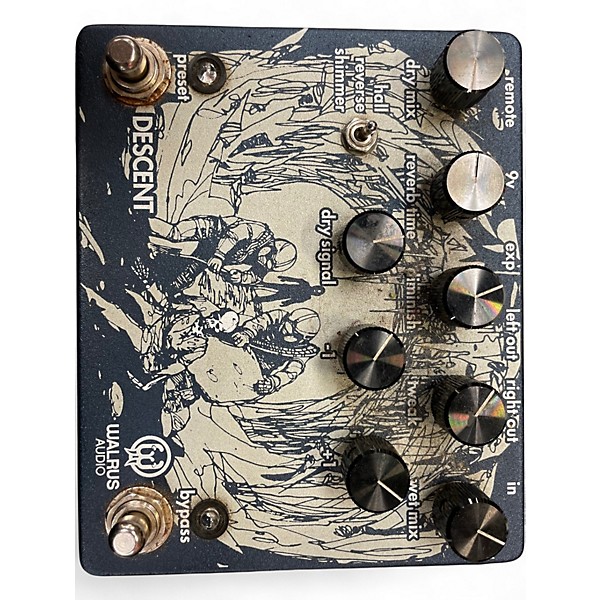Used Walrus Audio Descent Reverb Effect Pedal