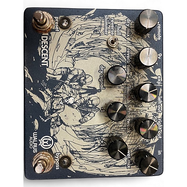 Used Walrus Audio Descent Reverb Effect Pedal