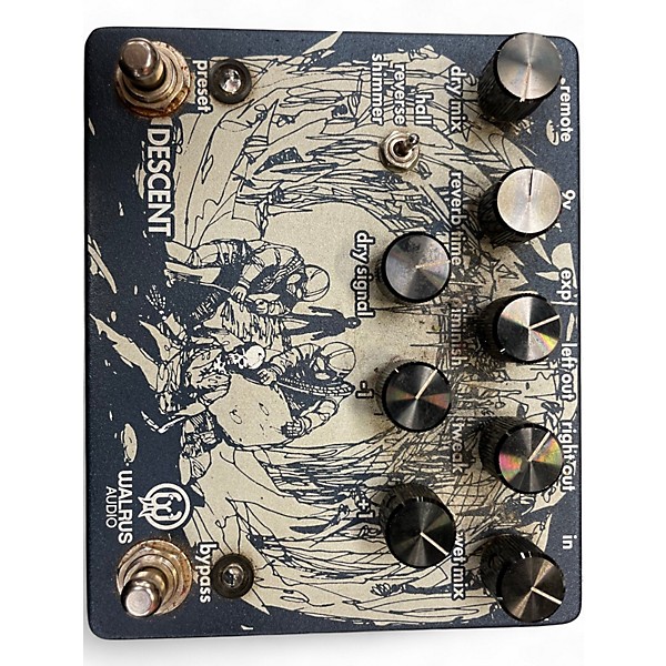 Used Walrus Audio Descent Reverb Effect Pedal