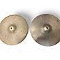 Vintage 1960s Zildjian 14in A Series Hi Hat Pair Cymbal thumbnail