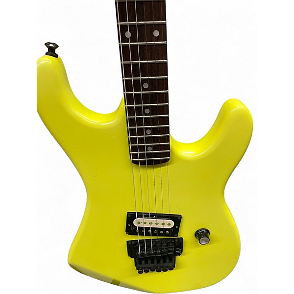 Used Kramer Baretta Neon Green Solid Body Electric Guitar