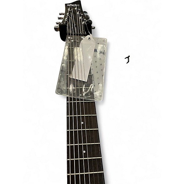 Used Schecter Guitar Research c8 deluxe Flat Black Solid Body Electric Guitar