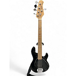 Used Sterling by Music Man STINGRAY 5 Black Electric Bass Guitar