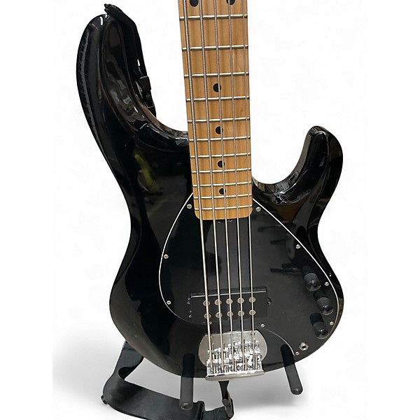 Used Sterling by Music Man STINGRAY 5 Black Electric Bass Guitar