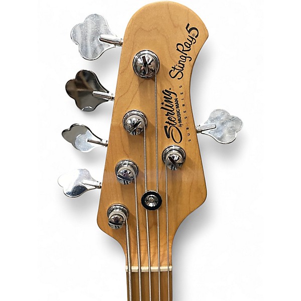 Used Sterling by Music Man STINGRAY 5 Black Electric Bass Guitar