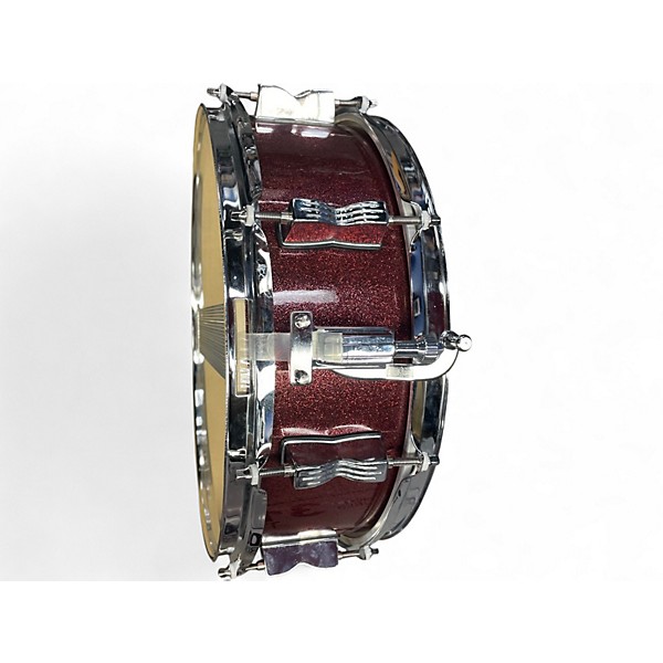 Used Ludwig 5X14 Breakbeats By Questlove Snare Red Glitter Drum
