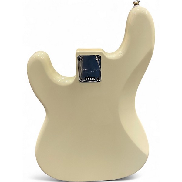 Used Fender Standard Precision Bass Olympic White Electric Bass Guitar