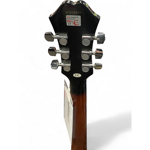 Used Epiphone Dot 2 Tone Sunburst Hollow Body Electric Guitar