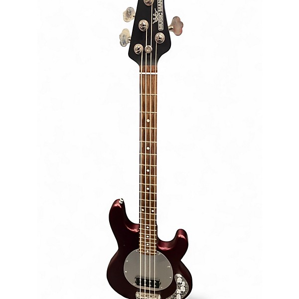 Used Ernie Ball Music Man Stingray SUB Bass TEXTURED RED Electric Bass Guitar
