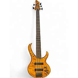 Used Ibanez BTB775PB BROWN BIRDS EYE Electric Bass Guitar