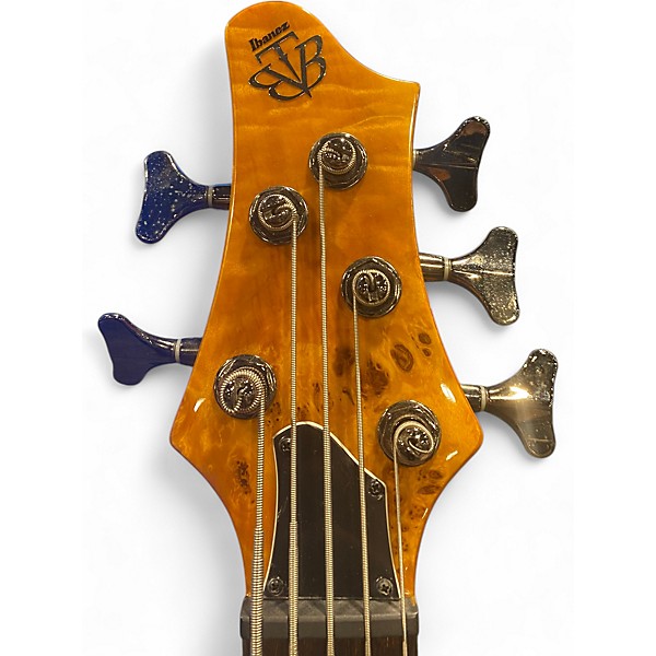 Used Ibanez BTB775PB BROWN BIRDS EYE Electric Bass Guitar