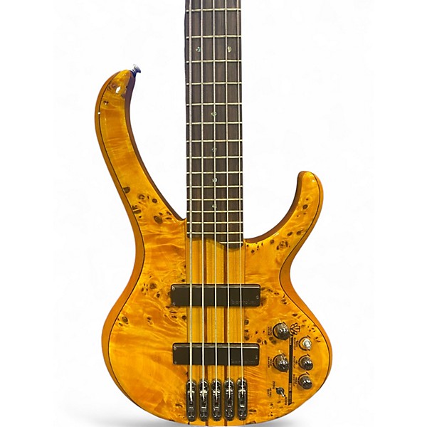 Used Ibanez BTB775PB BROWN BIRDS EYE Electric Bass Guitar