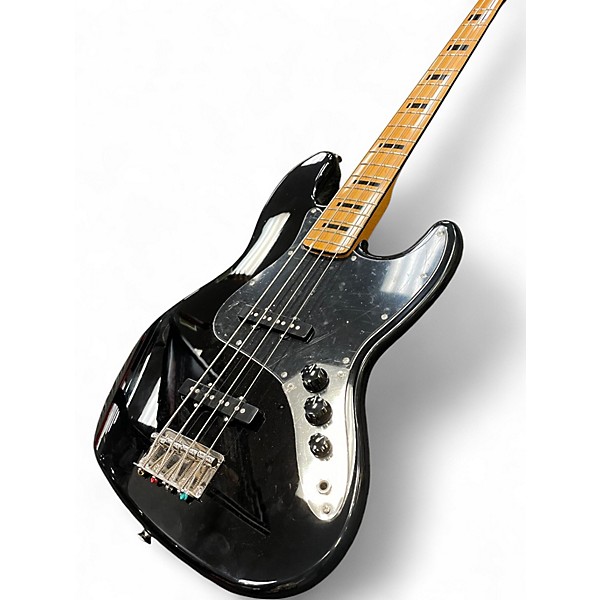 Used Squier Classic Vibe 70s Jazz Bass Black Electric Bass Guitar