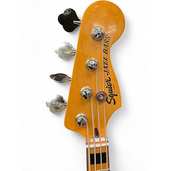 Used Squier Classic Vibe 70s Jazz Bass Black Electric Bass Guitar