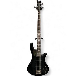 Used Schecter Guitar Research Stiletto Extreme 4 String Trans Black Electric Bass Guitar