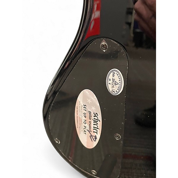 Used Schecter Guitar Research Stiletto Extreme 4 String Trans Black Electric Bass Guitar