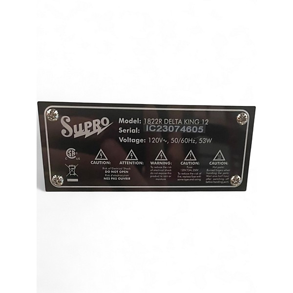 Used Supro Delta King 12 Tube Guitar Combo Amp