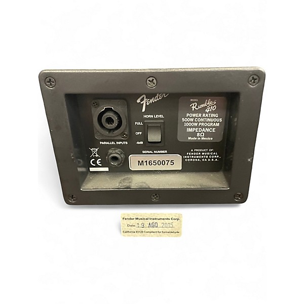 Used Fender Rumble 410 4x10 Bass Cabinet