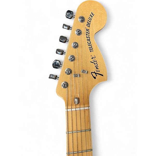 Used Fender Deluxe Telecaster Black Solid Body Electric Guitar