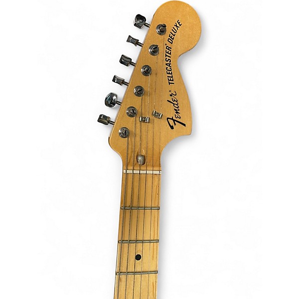 Used Fender Deluxe Telecaster Black Solid Body Electric Guitar