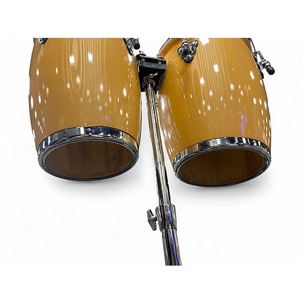 Used Zenison Mini Conga Drums and Stand 9" and 10" Conga