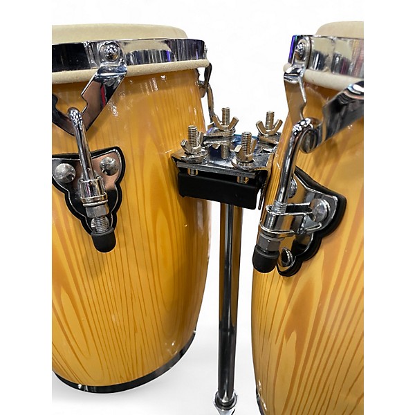 Used Zenison Mini Conga Drums and Stand 9" and 10" Conga