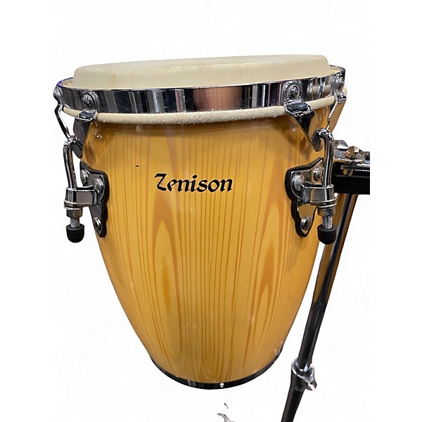 Used Zenison Mini Conga Drums and Stand 9" and 10" Conga