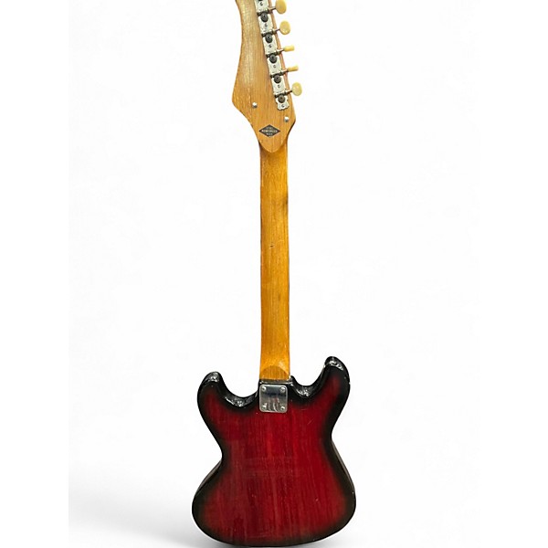 Vintage 1960s Teisco s1-t 2 Color Sunburst Solid Body Electric Guitar